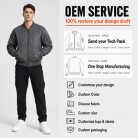 Blouson bombardier MA1 en coton épais pour hommes logo personnalisé de haute qualité Blouson aviateur Letterman