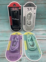 Câble de transfert de données (3 pieds) Usb Micro et type c, pour téléphone portable, cordon de chargement pour Macaron, transfert de données