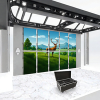 Layar Video LED Kinerja Tinggi 4K HDR10+ Kecerahan 5000cd P2.6-P4.81 Tahan Air IP65 untuk Sewa Latar Belakang Panggung