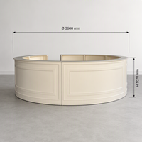 Table de bar ronde en bois massif moderne et personnalisable pour mariages/enlèvements de matériel événementiel en extérieur - Durable et multifonctionnelle