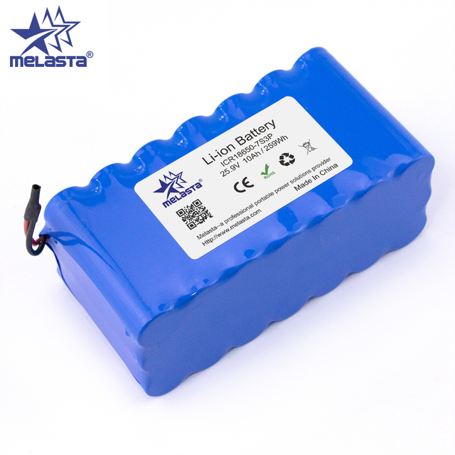 24V ICR18650 25.9V 7S3P 10Ah Li-ion Battery Pack with BMS for E-bike/E-scooter