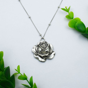 Collar con colgante <span class=keywords><strong>de</strong></span> Rosa romántico Vintage para <span class=keywords><strong>amigas</strong></span>, regalo <span class=keywords><strong>de</strong></span> aniversario <span class=keywords><strong>de</strong></span> boda - Product Image 1