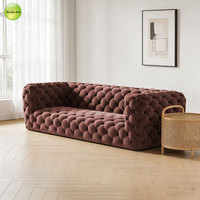 Reddeboo nouveau canapé Design tufté classique ensemble de canapé Chesterfield en velours de luxe pour meubles de salon canapé moderne R339