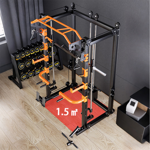 Máquina <span class=keywords><strong>Smith</strong></span> Comercial WENDY para Gimnasio, Construcción de Acero Resistente con Bloqueo de Seguridad y Barra Ajustable - Product Image 5