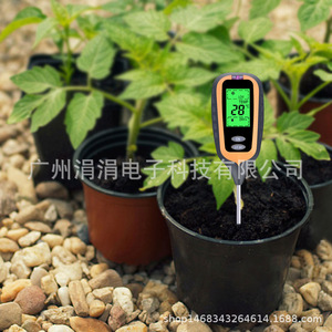 เครื่องทดสอบดินอเนกประสงค์ 6.4x3.5 ซม. จอแสดงผลดิจิตอล วัดความชื้น อุณหภูมิ แสง และค่า pH สำหรับการเกษตร - Product Image 2