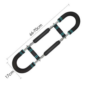 Skyhope pembesar lengan multifungsi, pelatih kekuatan tubuh atas baja tahan karat bisa disesuaikan bentuk U - Product Image 3