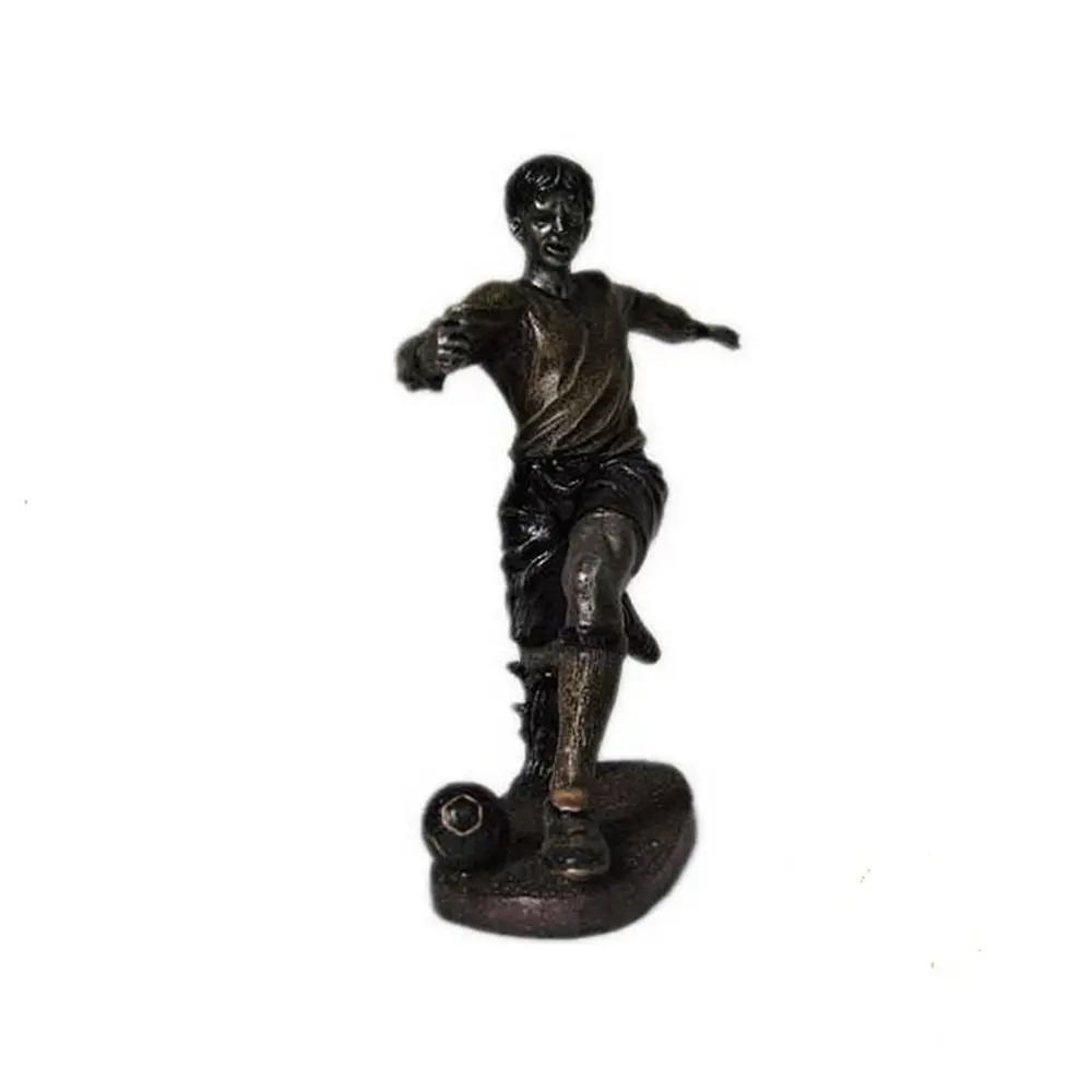 Полимерная скульптура, спортивная фигурка, игрушка футбольного игрока