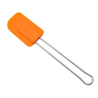 Spatule de cuisson en silicone de cuisine résistante à la chaleur avec poignée en acier inoxydable