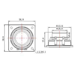 Tốt Nhất Neodymium Đầy Đủ Phạm Vi 50Mm 2 Inch 50Mm 4Ohm 10W Loa - Product Image 5