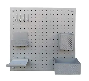 BGX Wall Mounted Pegboard Free Combination Wall Organisations Storage Holder Perforated Board