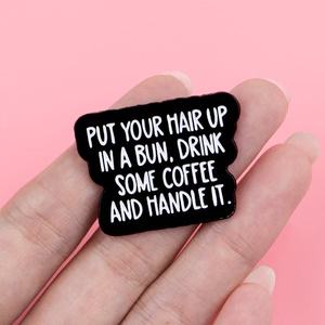 เข็มกลัดลายการ์ตูนคำคมภาษาอังกฤษน่ารัก เข็มกลัดโลหะ เครื่องประดับแฟชั่น ตกแต่งกระเป๋าเสื้อผ้า อุปกรณ์เสริมตกแต่ง มีสินค้าพร้อมส่ง - Product Image 4