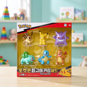 Lot de 6 figurines Pokémon en plastique – Porte-clés coréens pour enfants, breloques de sac à collectionner, mini pendentifs – Vente en gros pour distributeurs - Product Image 3