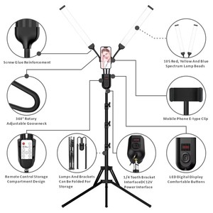 Hot Sale Double LED Clip Lamp <b>Folding</b> Long Arm Dimmable Tattoo <b>Desk</b> Light for Beauty Salon Use - Product Image 4