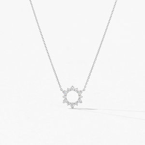 สร้อยคอจี้ทองคำคุณภาพสูง 14K/18K/22K ดีไซน์หรูหราสำหรับทุกเพศ น้ำหนักรวม 0.5 กะรัต เพชรทรงบริลเลียนต์เจียระไนจากห้องปฏิบัติการ พร้อมเพชรเม็ดเล็กด้านข้าง เหมาะสำหรับเป็นของขวัญ - Product Image 3