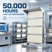 Éclairage modulaire LED pour stade 2000W IP67 étanche, angles de faisceau multiples, 50000H pour stade, port, éclairage industriel