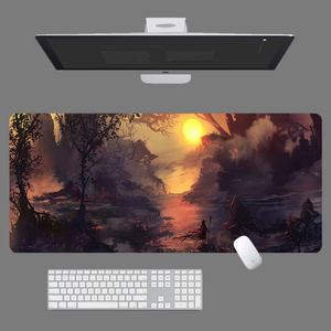 FX Printed <b>Anime</b>-style Cartoon Water Resistant Dreamy Landscape <b>Mouse</b> <b>Pad</b> Non-slip Rubber Gaming Mat XXL for PC Office Home - Product Image 3