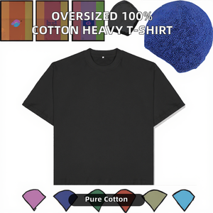 Camisetas Unisex Extra Grandes de 300 Gsm con Cuello Redondo, 100% Algodón, Peso Pesado, Ecológicas, Transpirables, Casuales, con Estampado, Lisas - Product Image 2