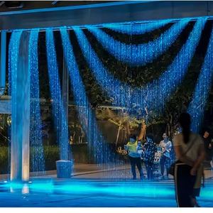 ม่านน้ำดิจิตอลในร่มและกลางแจ้ง Water Crown พร้อมระบบควบคุมการไหลแบบตั้งโปรแกรมได้ สำหรับตกแต่งงานแต่งงาน - Product Image 2