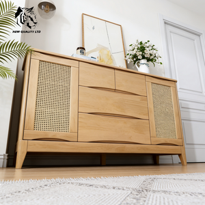 Meuble de rangement en bois pour salon, style bois de chauffage, fabriqué en usine, à bas prix, personnalisable, en stock, prêt à être expédié, nouvelle mode. - Product Image 2