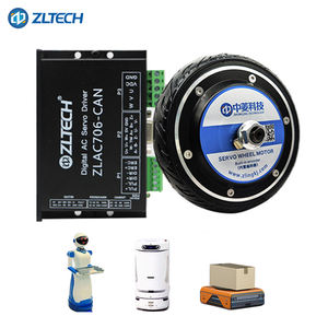 बिल्ट-इन-एन्कोडर 8 इंच 5nm 36/48v 350w 400 आरपीएम 1024 तार 100 किलोग्राम भार ब्रशलेस डीसी सर्वो इलेक्ट्रिक व्हील हब मोटर - Product Image 2