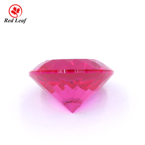 Redleaf bán buôn bán phòng thí nghiệm phát triển <span class=keywords><strong>Ruby</strong></span> với 2ct Màu Đỏ vòng hình dạng tổng hợp lỏng đá quý cho tùy chỉnh đồ trang sức làm - Product Image 4
