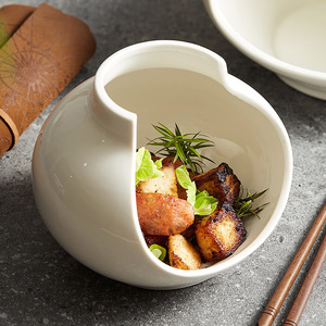 <b>Large</b> White Eco-Friendly Ceramic <b>Bowls</b> Wholesale Price for Party Dips and Displays - Product Image 6