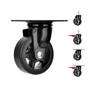 <span class=keywords><strong>3</strong></span> Zoll PU Industrial Caster <span class=keywords><strong>Wheels</strong></span> Universal <span class=keywords><strong>Cart</strong></span> Rollen Schwenkbare 75 mm Medium Duty Caster Heavy Duty <span class=keywords><strong>Wheels</strong></span> - Product Image 3