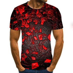 Camiseta de algodón de verano <span class=keywords><strong>para</strong></span> <span class=keywords><strong>hombre</strong></span> personalizada Diseño de águila de la bandera americana con cuello redondo Patrón de leopardo de mezclilla <span class=keywords><strong>Ropa</strong></span> de <span class=keywords><strong>hombre</strong></span> Camisas - Product Image 5