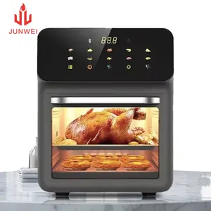 junwei household electric air ovens kitchen Oiless chicken digital airfryers flier without oil fritadeira small air fryer
