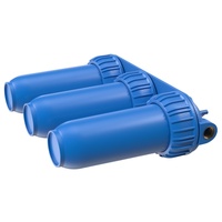 Kit de boîtier de filtre à eau à 3 étages de 10 pouces pour personnes âgées, moyen, 3/4 po NPT pour la préfiltration de l'eau potable domestique