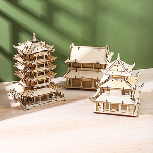 3D Wooden Famous Chinese Architecture Model Puzzle Kids Educational Assembly Toy Wholesale - Product Image 1