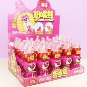 Vente en gros Sucette saveur fruit fraise Ours bonbon dur saveur cola bonbons coulants - Product Image 6