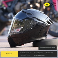 Nouveau casque de moto électrique intégral certifié 3C/DOT/ECE, double visière, chaud pour l'hiver, style chinois, quatre saisons