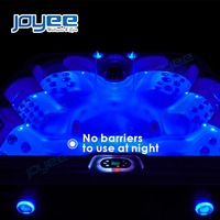 JOYEE Home 6 Personen Garten Design Jaccuzi Bubble Jets Acryl Massage Whirlpool Jakuzi Outdoor Spa Pool Whirlpool für 6 Personen