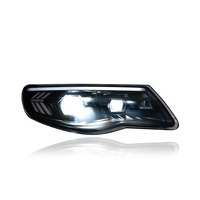 Ensemble de phares LED modifiés KGKB avec double lentille de projecteur, clignotants séquentiels et animation de démarrage pour VW Touareg 7L2 2007-2010