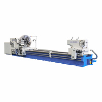 Tour horizontal robuste à banc creux CWQ62100, portée maximale sur le banc 1000 mm, pour le tournage de grands disques, de brides et d'arbres