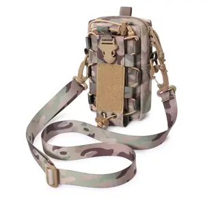 Tactical Molle Taillen tasche Camo Sling Schulter Wasser flasche Trage tasche EDC Tool Pack Telefon halter