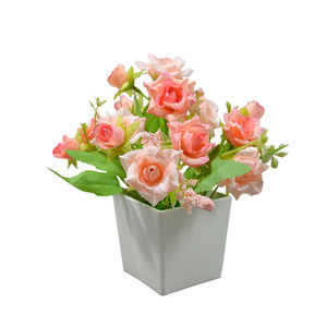 Bonsaï artificiel de rose Dongchen Crafts, 10cm-30cm, fleur en soie, décoration pour la maison, salon et table - Product Image 5