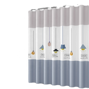 2025 Thiết Kế Cổ Điển Hiện Đại Peva Rèm Tắm Hot Bán Không Thấm Nước Chống Nấm Mốc Kỹ Thuật Số In Phòng Tắm Vải - Product Image 1