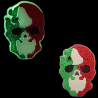 Breloque en caoutchouc fluorescente fantôme pour Halloween, accessoire de chaussure amovible décoratif en forme de fleur, boucle de dessin animé DIY