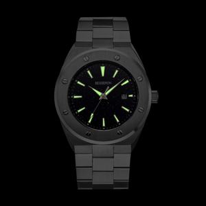 ODM Design Your Own Wrist <b>Watch</b> Stainless Steel <b>Black</b> Color Japan Quartz Movement Men Wrist <b>Watch</b> - Product Image 3