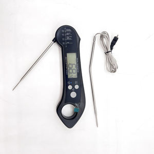 मांस थर्मामीटर तत्काल पढ़ा ओवन सुरक्षित अलार्म के साथ 1 में 2 दोहरी जांच डिजिटल खाद्य थर्मामीटर Backlight - Product Image 2
