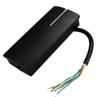 Lecteur de carte EM Wiegand 125KHz WG26 étanche 12V ABS pour système de contrôle d'accès intelligent de sécurité extérieur Keysecurity