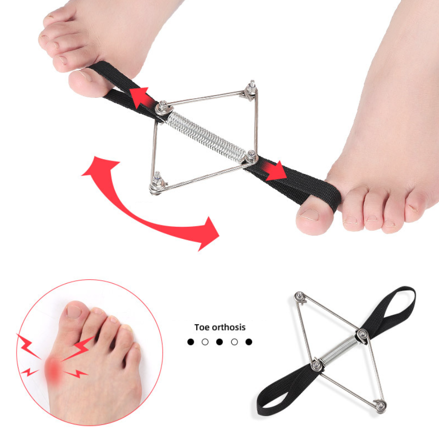 Big toe Separator Training belt Hallux valgus Corrector tension Strap Stainless Steel Springs foot Bunion stretch toe orthotics