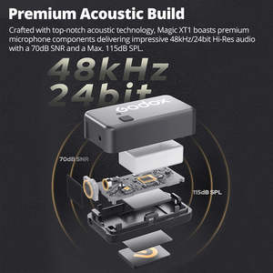 <span class=keywords><strong>TASCAM</strong></span> ไมโครโฟนคอนเดนเซอร์ลดเสียงรบกวนคู่กลางแจ้ง, ไมโครโฟนตั้งโต๊ะไร้สายบันทึกวิทยุแบบ C พลาสติกรอบทิศทาง - Product Image 2