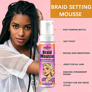<span class=keywords><strong>Mousse</strong></span> Coiffante Hydratante Luxfume à Base de Plantes pour Tresses – Anti-Frisottis, Brillance et Fixation Forte, Séchage Rapide - Product Image 6