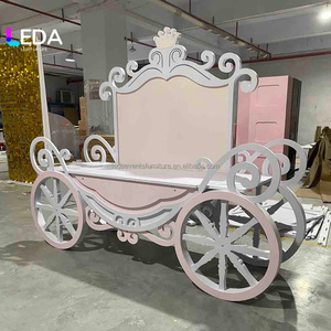 LEDA Vente flash Chariots de présentation de bonbons en PVC avec roues pour mariages, baby showers, anniversaires, fêtes - Product Image 1