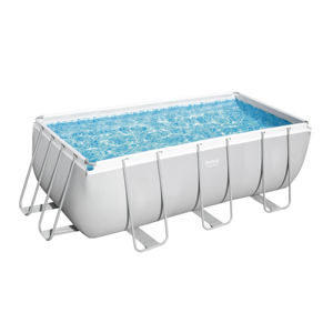 <span class=keywords><strong>Piscina</strong></span> de PVC con marco de acero <span class=keywords><strong>rectangular</strong></span>, alberca con bomba de filtro de arena - Product Image 1