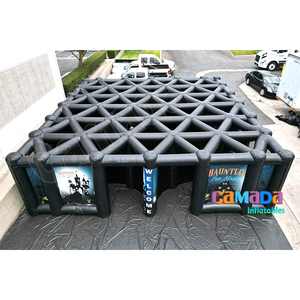 Todo negro al aire libre inflable Halloween laberinto inflable laberinto embrujado casa embrujada Parque inflable laberinto - Product Image 1
