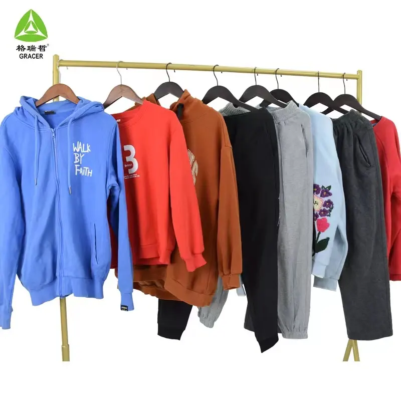 Men's Hoodies Sweatshirts Thrift Hoddie Cotton Branded Used Clothes High Quality